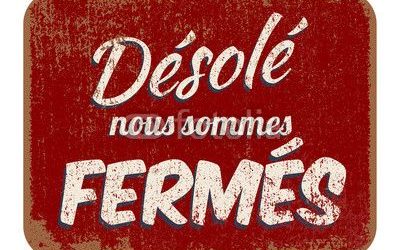 Fermeture exceptionnelle le 11 décembre