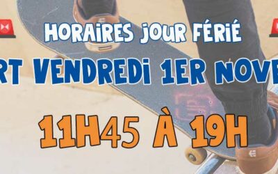 🚨Ouvert ce vendredi 1er novembre de 11h45 à 19h