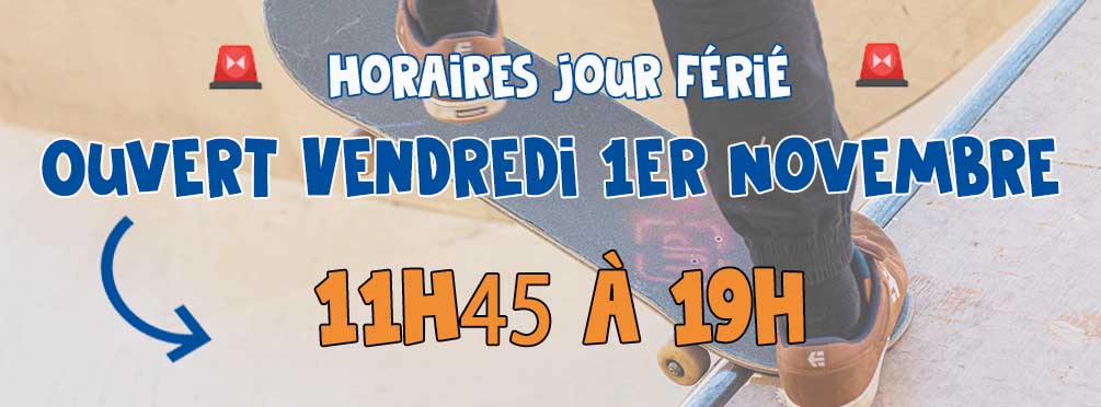 🚨Ouvert ce vendredi 1er novembre de 11h45 à 19h