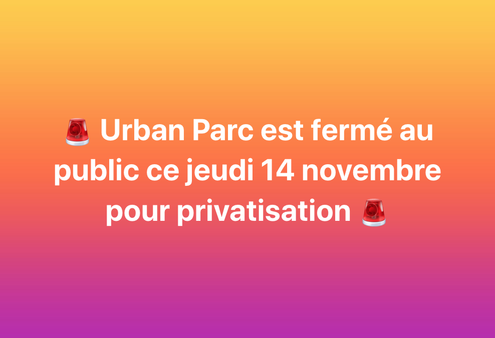 🚨Fermé ce jeudi 14 novembre 🚨